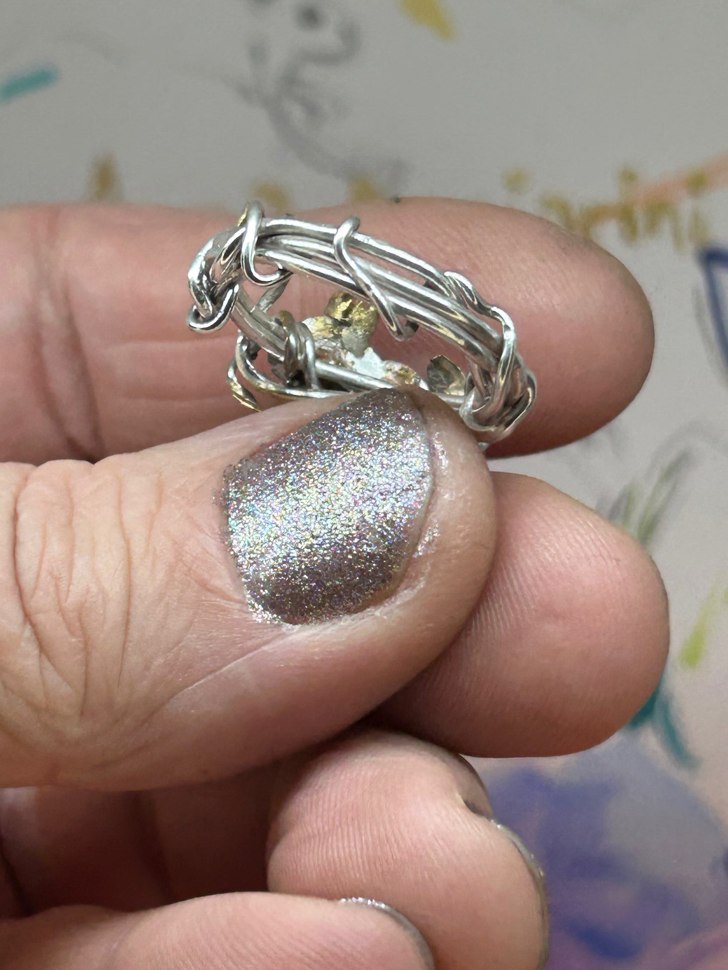 Queen of Hearts, Opal vine ring